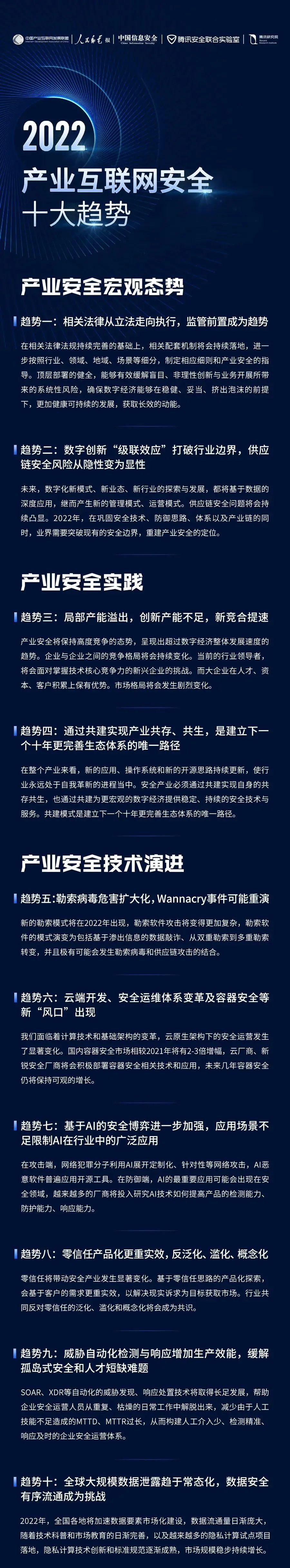 聚焦产业安全的下一个十年，《2022产业互联网安全十大趋势》发布