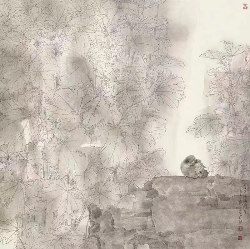 丹青妙笔荡层云，花鸟禅房幽径深——走进著名画家杨文森的花鸟画境