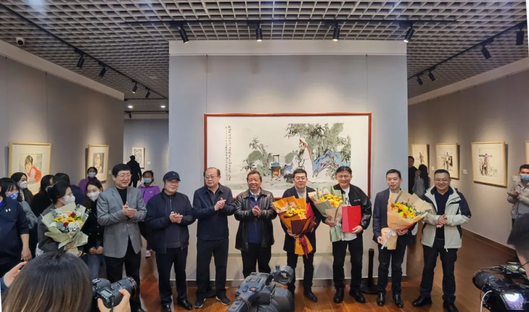 ​“文心 | 吴磊 杨晓刚 李岩中国画三人展”在济南开幕，展期至3月10日