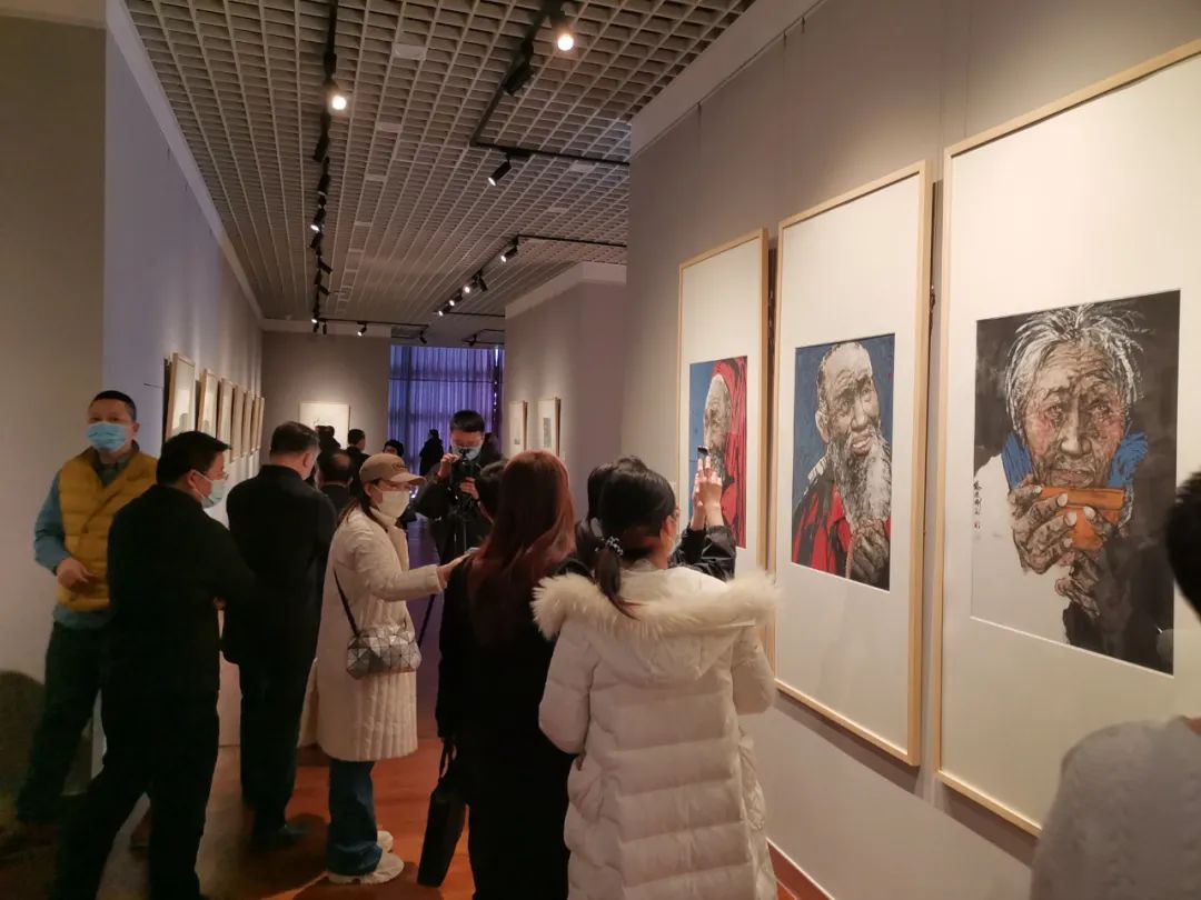 ​“文心 | 吴磊 杨晓刚 李岩中国画三人展”在济南开幕，展期至3月10日