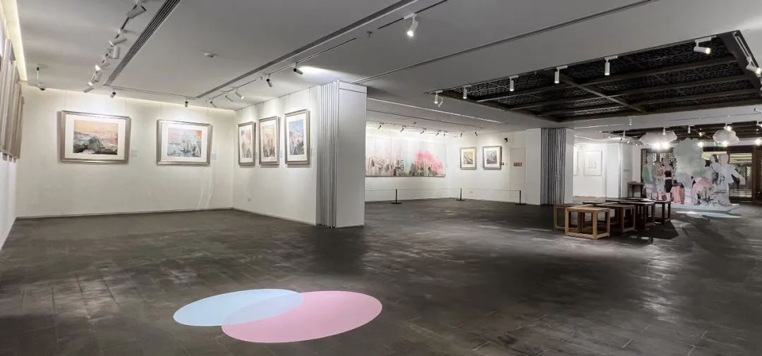 “田黎明、胡伟、刘庆和、王颖生——中国画四人展”今日开幕，范迪安到访荣宝斋参观