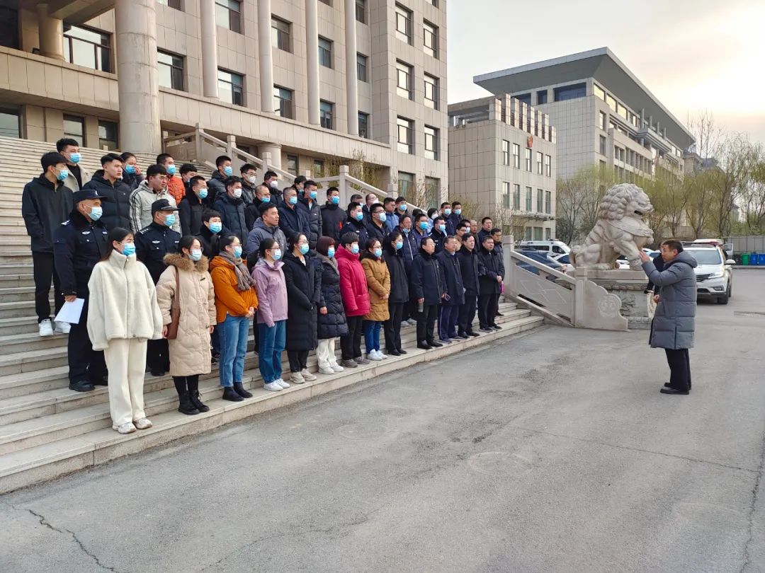 同心战“疫” ，济南市济阳法院干警全程协助街道开展核酸检测演练