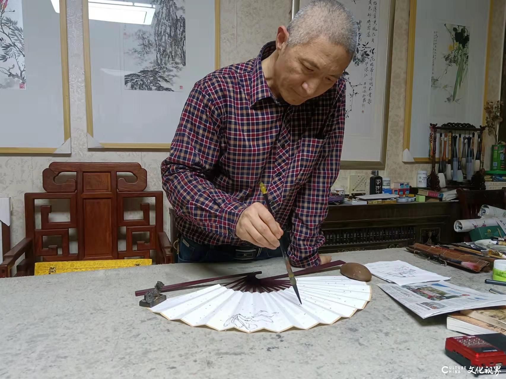 春华秋实草木静美，“花木禅心——王磊花鸟画作品展”在山东省文化馆展出