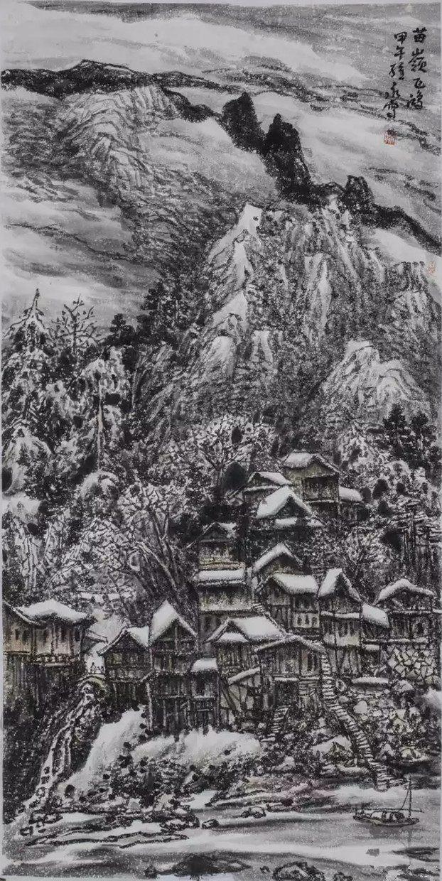 东海日出 南山赏雪——著名画家萧维永笔墨绘就“中华魂”