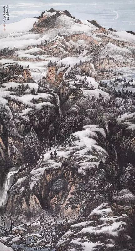 东海日出 南山赏雪——著名画家萧维永笔墨绘就“中华魂”