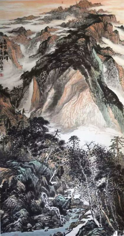 东海日出 南山赏雪——著名画家萧维永笔墨绘就“中华魂”