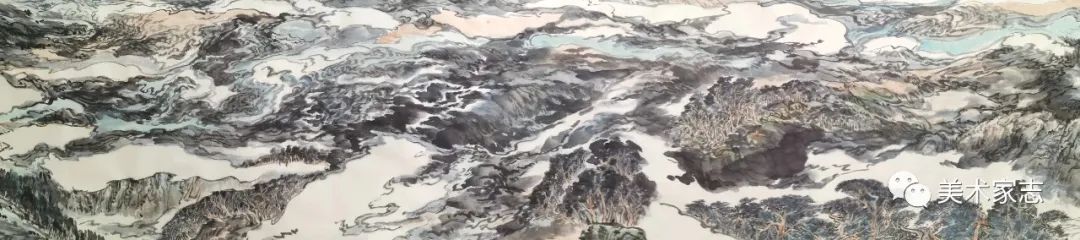 举国倾情 万民同心——著名画家吕学海绘百米《江山揽胜图》，抒胸中无疆大爱