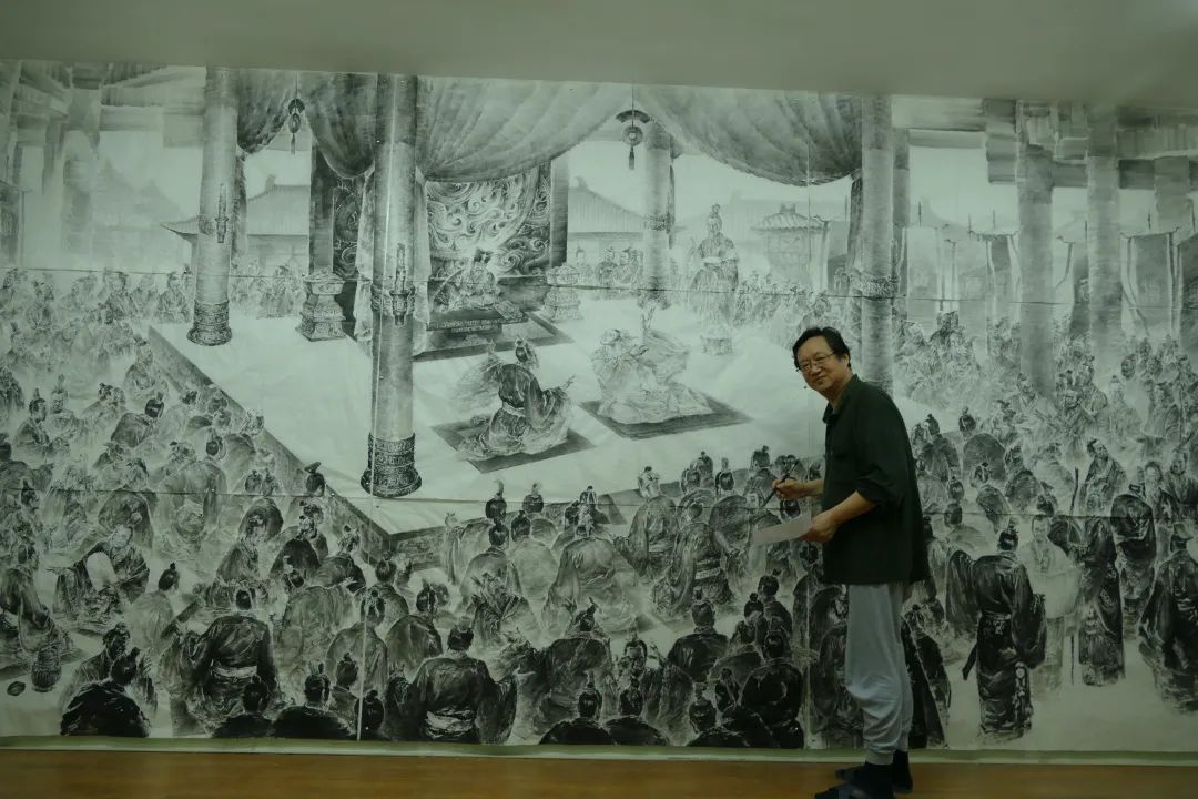 再现一段尘封2300多年的历史——著名画家韦辛夷《稷下学宫》创作谈