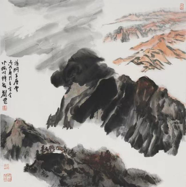 他把泰山石画“活”了——著名画家刘罡用画笔为泰山立新传
