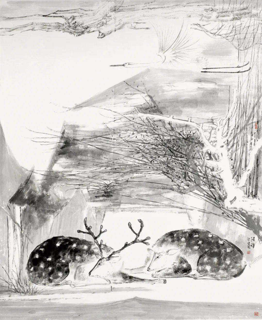 呦呦鹿鸣  食野之苹——青年画家李兴杰作品中的诗性与梦境