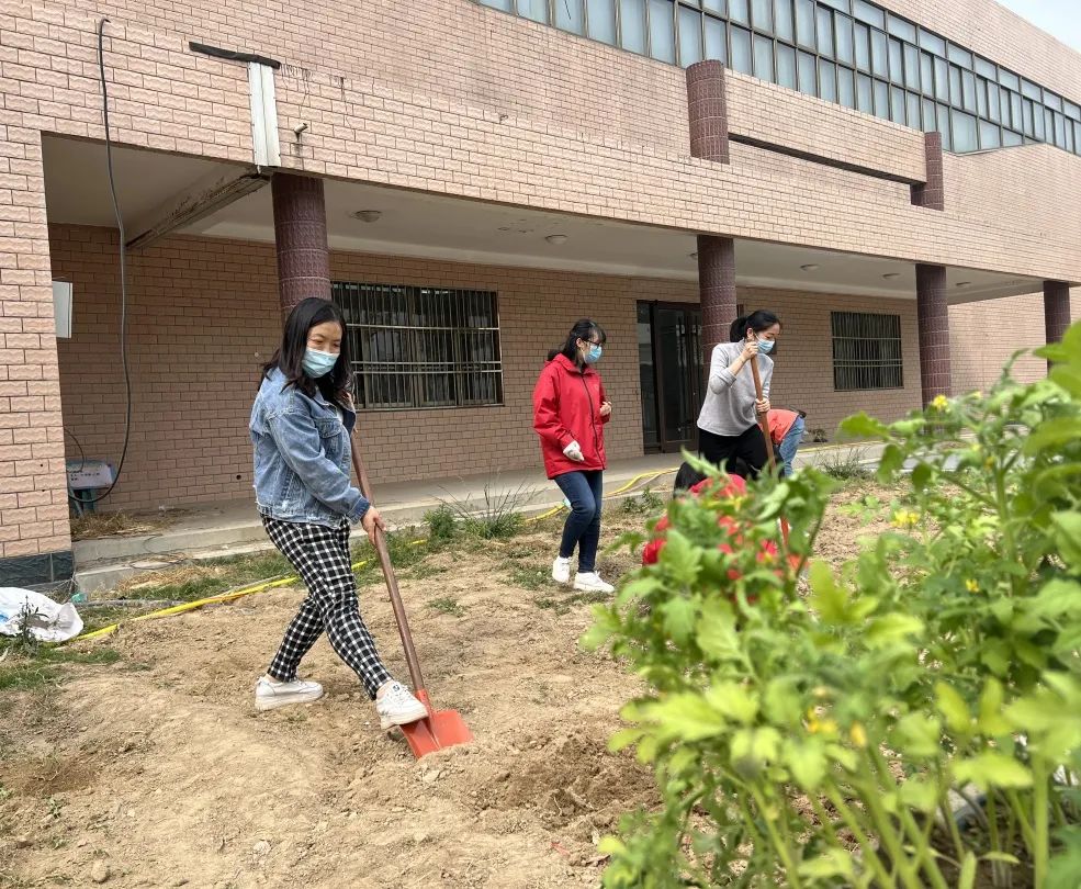 耕耘不辍，共待桃李满园——山师东海实验学校小学部全体教师一起参加农场护理活动