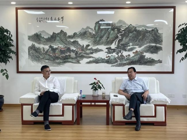青岛海尔生物科技公司CEO王飞一行到水发民生集团参观考察