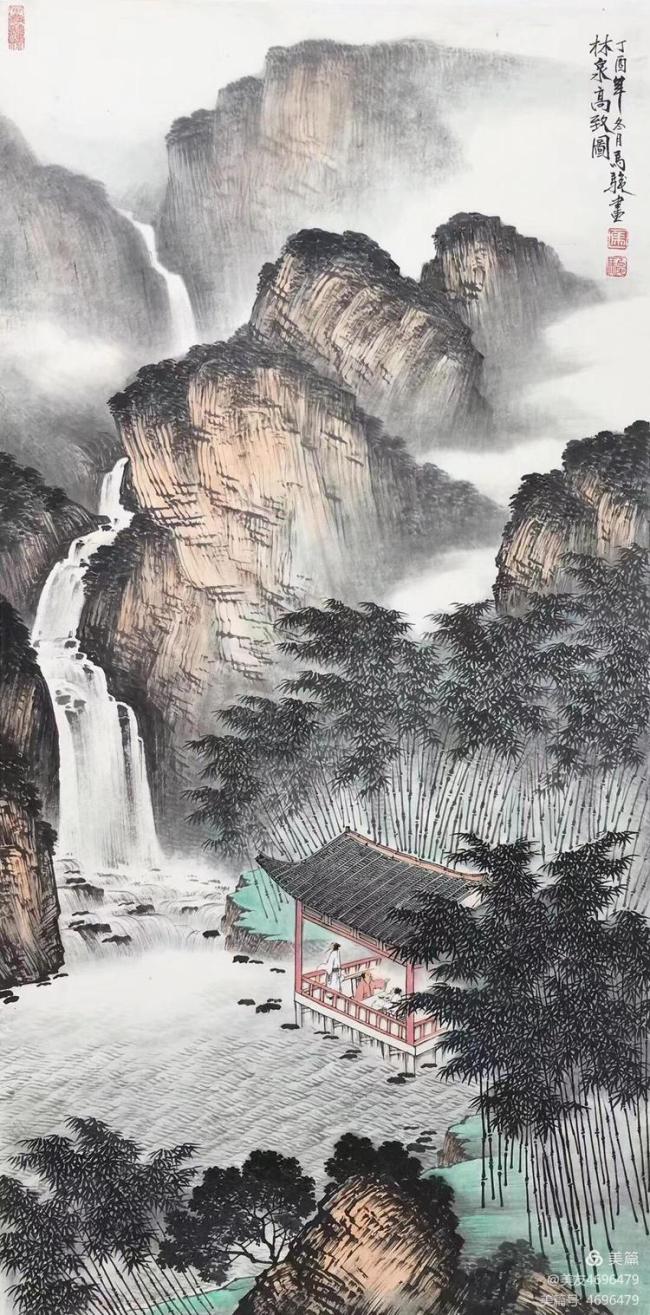 清秀典雅  意境悠远——著名画家马骏充满灵气的山水作品堪称“书房佳配”