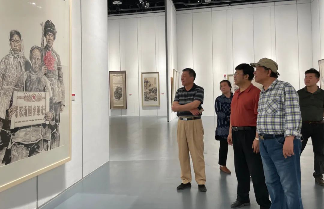 纪念毛泽东“延安讲话”80周年中国画经典作品展开幕，展出山东画院经典作品80幅