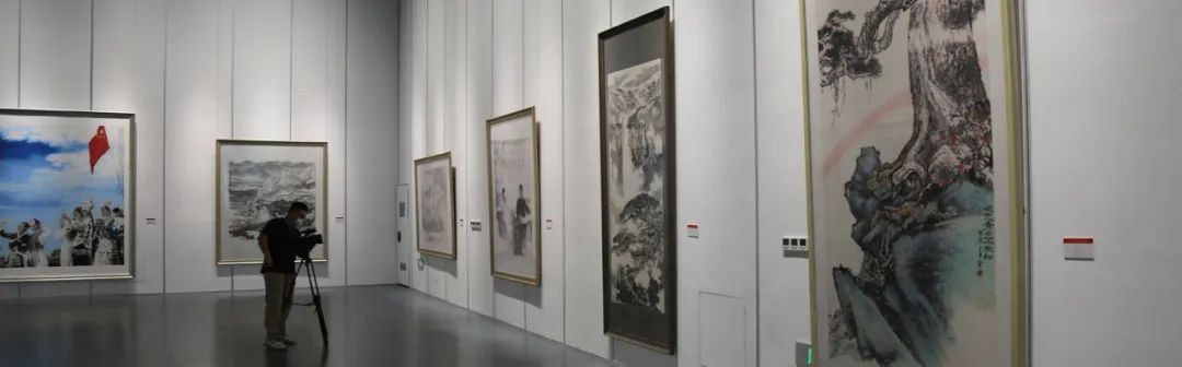 纪念毛泽东“延安讲话”80周年中国画经典作品展开幕，展出山东画院经典作品80幅