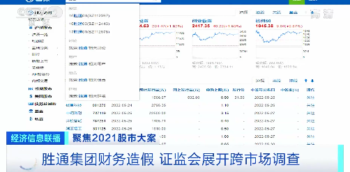 胜通集团连续5年财务造假，累计虚增利润119亿元，证监会已进行行政处罚