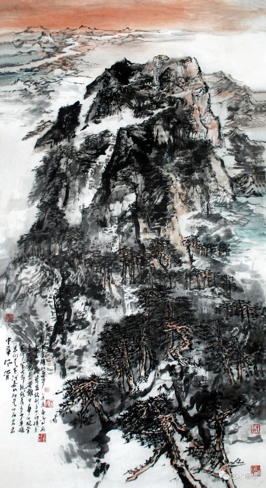 携岱岳佳境，著名画家孟鸣6月1日将亮相“盛世荣华·中国画全国名家邀请展”