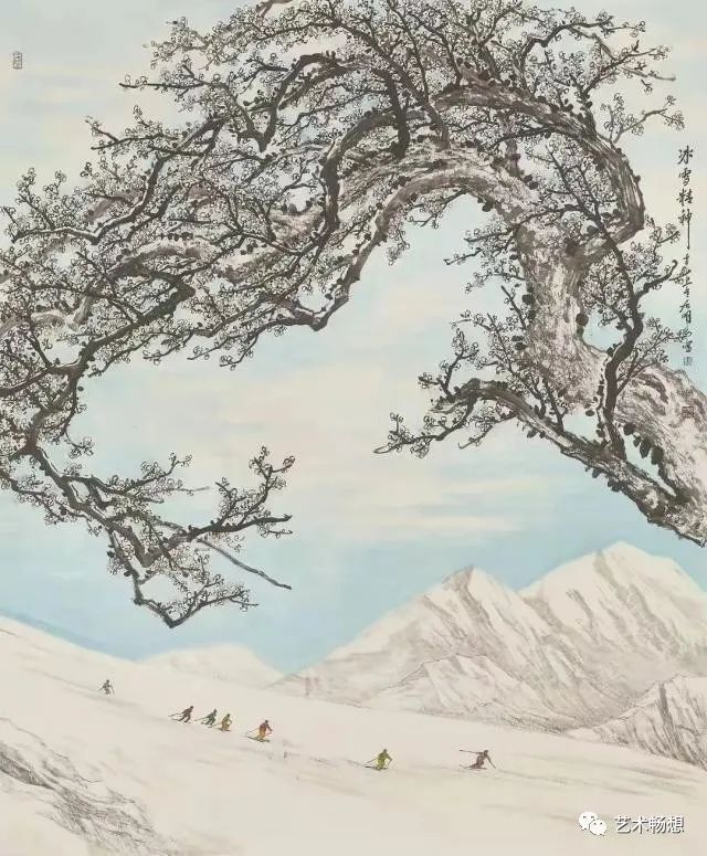 梅雪争春未肯降，著名画家王居明应邀参展“盛世荣华·中国画全国名家邀请展”