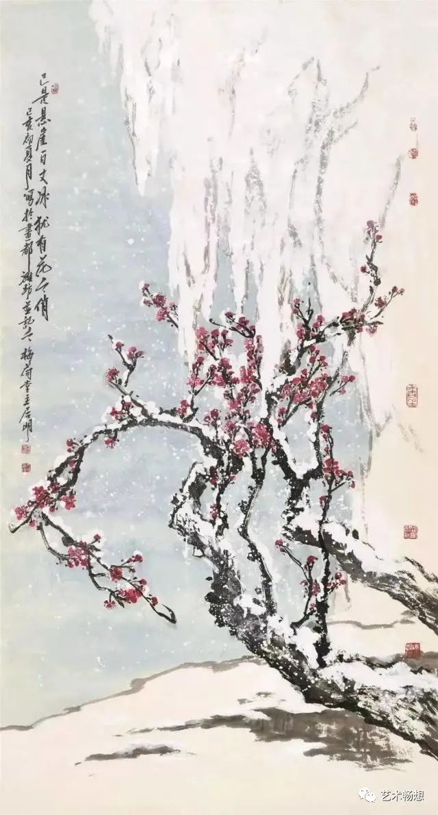 梅雪争春未肯降，著名画家王居明应邀参展“盛世荣华·中国画全国名家邀请展”