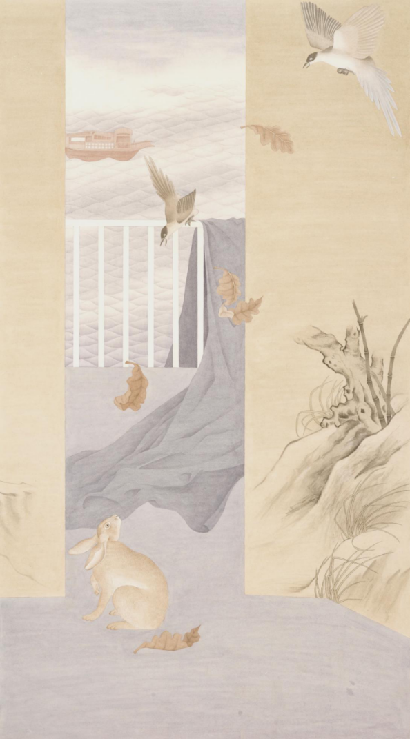 山师美术学院教授吴磊3位研究生弟子以精美的绘画作品毕业献礼