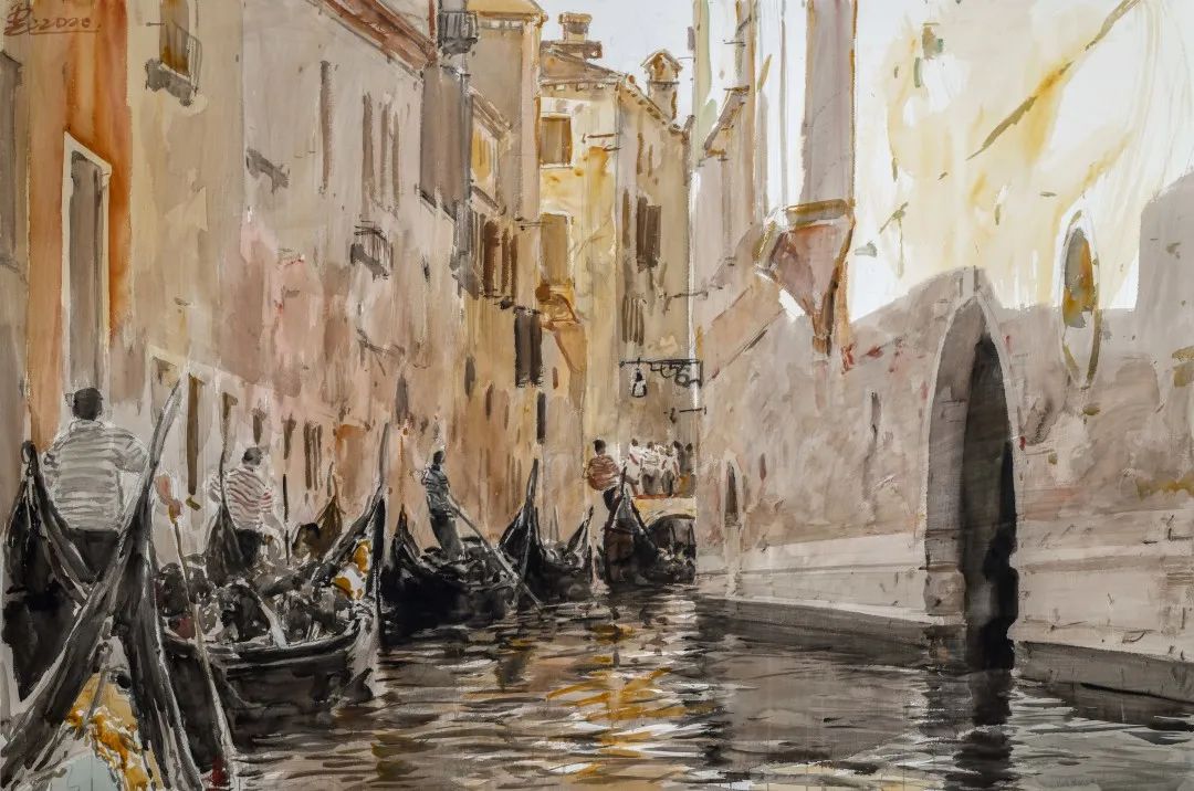 威尼斯水城与苏州园林的融合画卷，“在水之湄——赵云龙水彩艺术展”6月27日将在苏州开幕