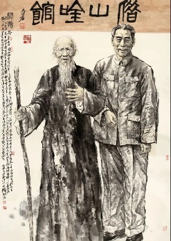 著名画家谭乃麟应邀亮相“水墨之界—中国当代书画名家学术邀请展”，展现水墨人物群像