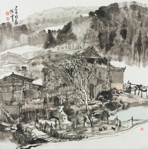 爱家乡就要画家乡，著名画家韦俊平参展“故乡情——漓江画派2022年山水画专题系列展”