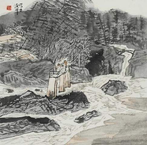 爱家乡就要画家乡，著名画家韦俊平参展“故乡情——漓江画派2022年山水画专题系列展”