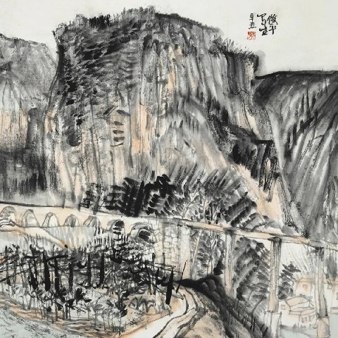 爱家乡就要画家乡，著名画家韦俊平参展“故乡情——漓江画派2022年山水画专题系列展”