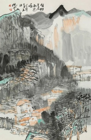 爱家乡就要画家乡，著名画家韦俊平参展“故乡情——漓江画派2022年山水画专题系列展”