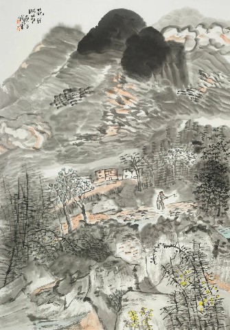 爱家乡就要画家乡，著名画家韦俊平参展“故乡情——漓江画派2022年山水画专题系列展”