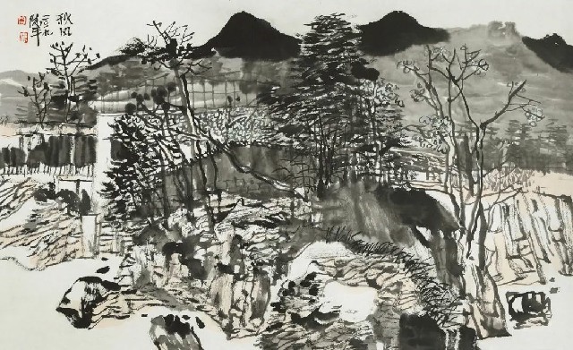 爱家乡就要画家乡，著名画家韦俊平参展“故乡情——漓江画派2022年山水画专题系列展”