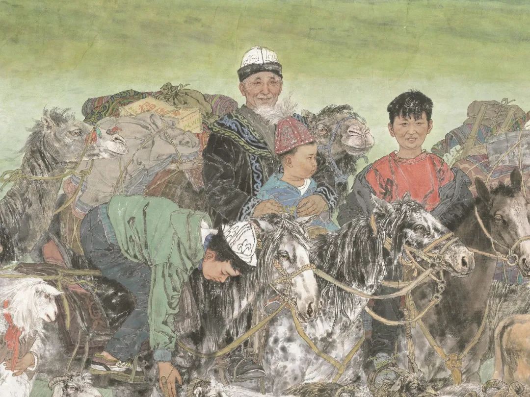 为最后一支游牧民族喝彩——著名画家于文江解读作品《哈萨克迁徙—春的牧场》