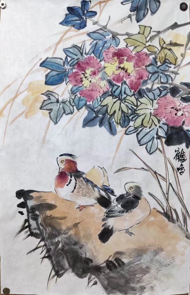 漫野韶光色绿红，喜见莺飞雀逞风——著名画家时鹤鸣花鸟佳作雅赏