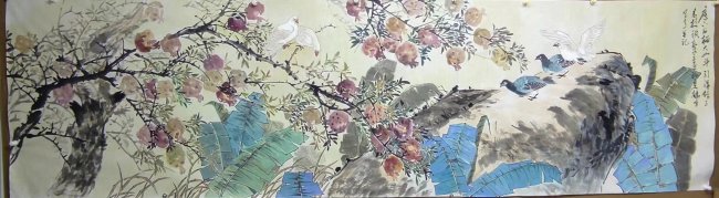 漫野韶光色绿红，喜见莺飞雀逞风——著名画家时鹤鸣花鸟佳作雅赏