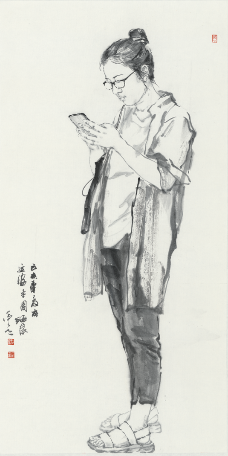 笔墨众生相，著名画家王经春应邀参展“红心向党—喜迎二十大胜利召开暨中国当代书画名家邀请展”