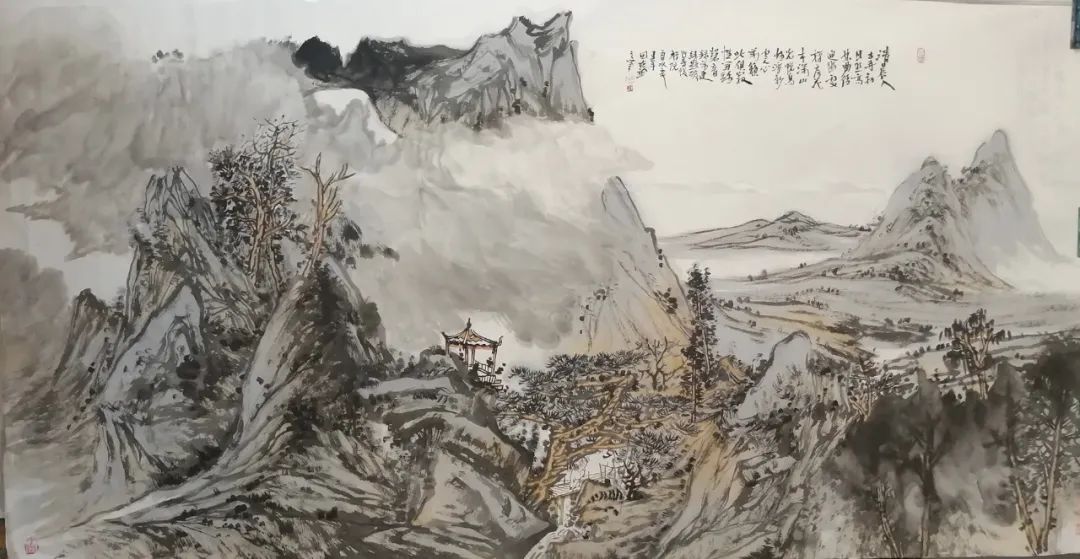 著名画家田在武应邀参展，“红心向党——喜迎二十大胜利召开暨中国当代书画名家邀请展”即将开幕