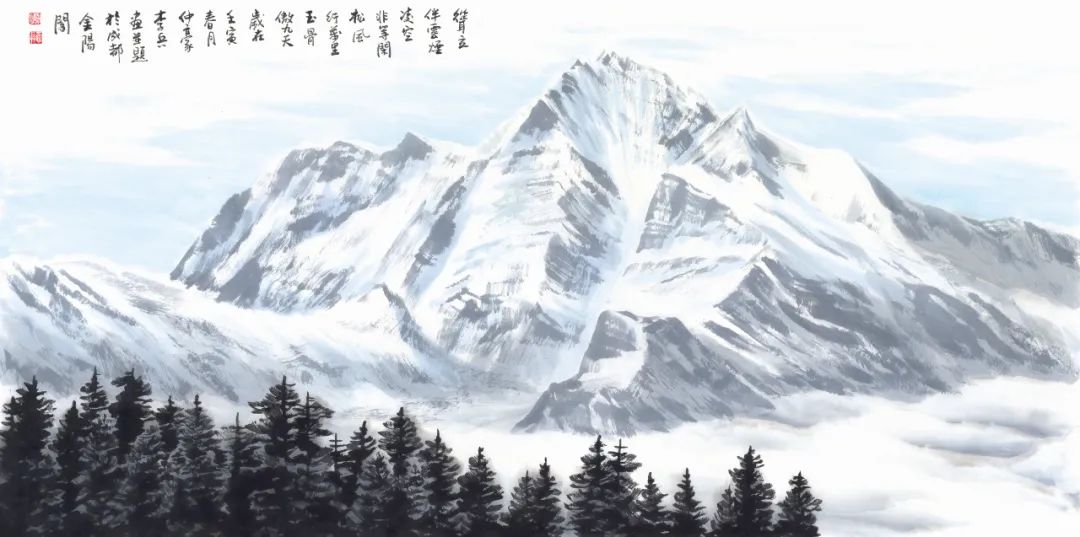 大画雪山奇观——走进著名画家李兵的高原雪山世界，一览孤标尘外的艺术玄机