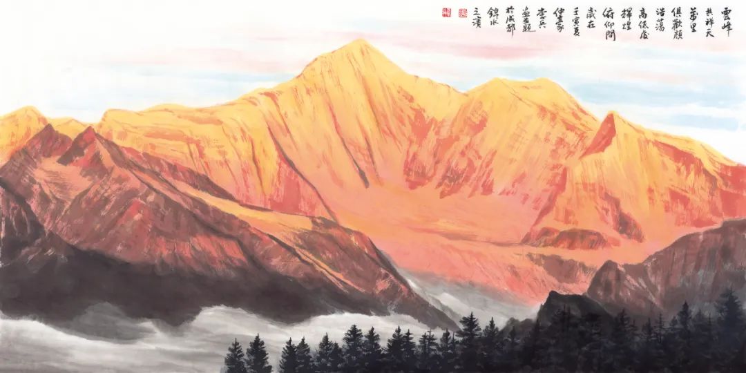 大画雪山奇观——走进著名画家李兵的高原雪山世界，一览孤标尘外的艺术玄机