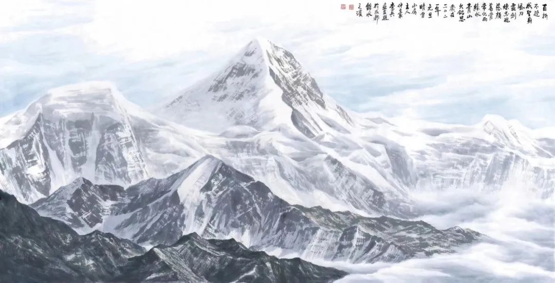 大画雪山奇观——走进著名画家李兵的高原雪山世界，一览孤标尘外的艺术玄机