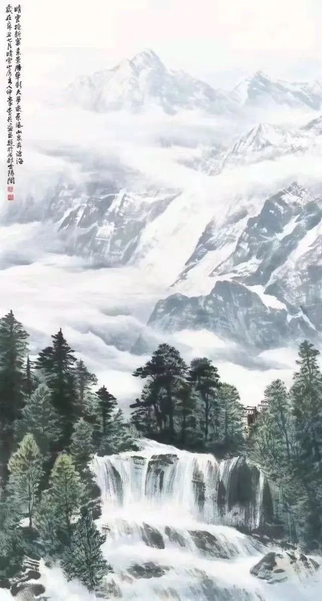 大画雪山奇观——走进著名画家李兵的高原雪山世界，一览孤标尘外的艺术玄机