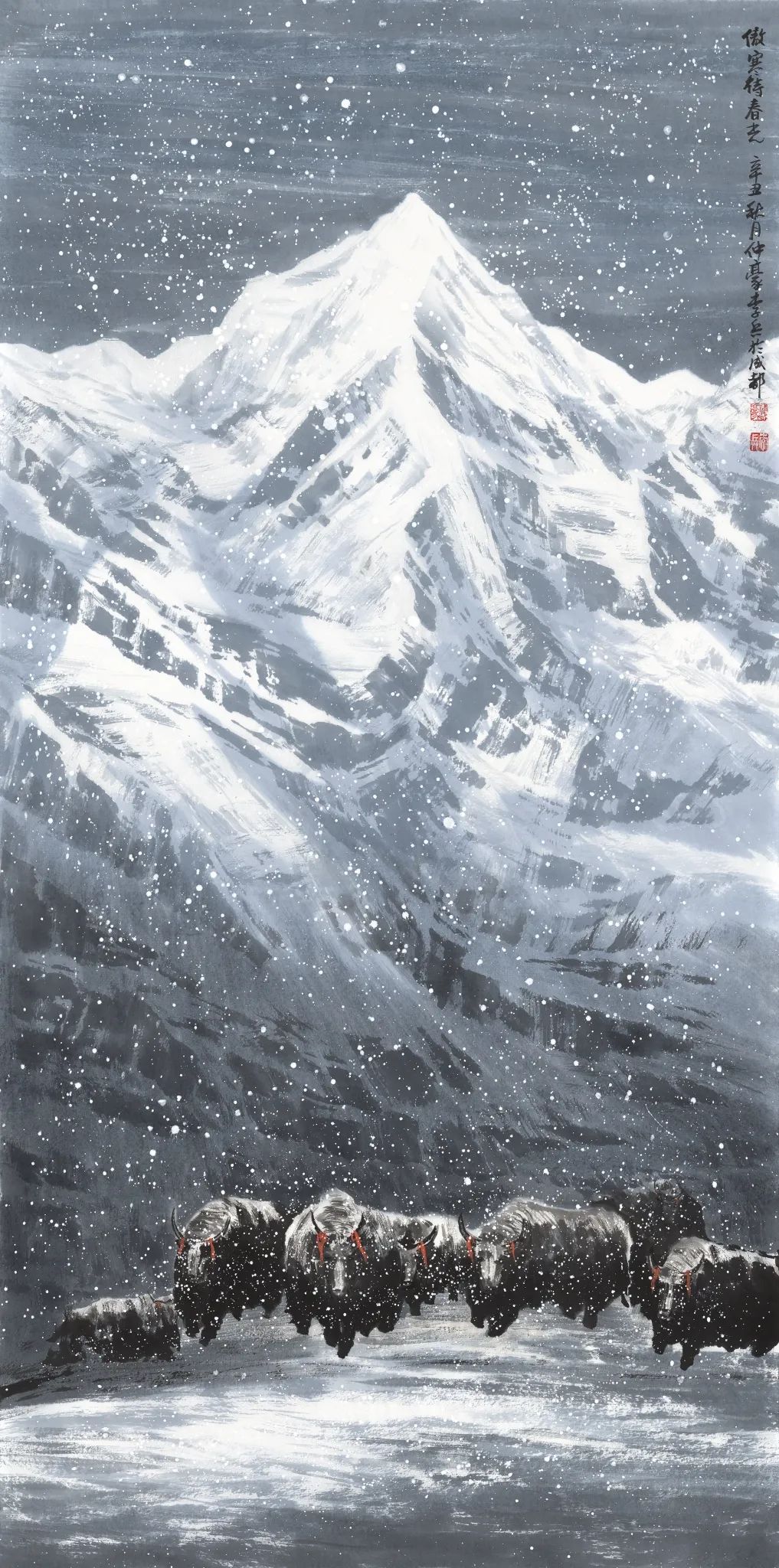 大画雪山奇观——走进著名画家李兵的高原雪山世界，一览孤标尘外的艺术玄机