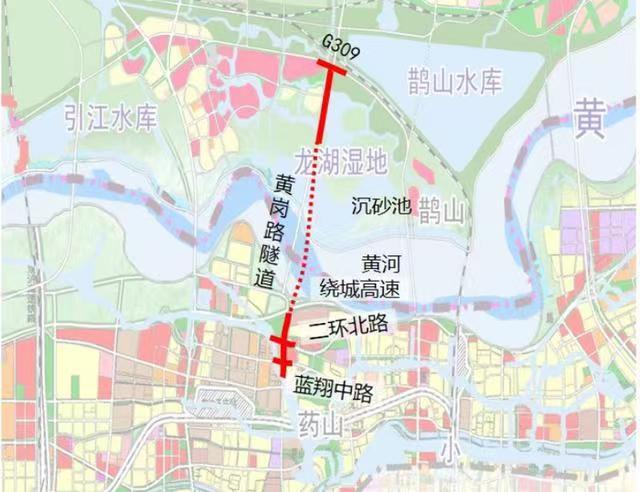 济南黄岗路穿黄隧道选址公示：全长约5.8公里，连接蓝翔中路与国道309