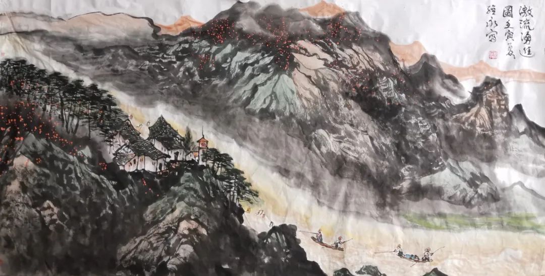 著名画家萧维永应邀参展，“清风河口·黄河流域生态保护和高质量发展——中国画名家邀请展”今日在东营开幕