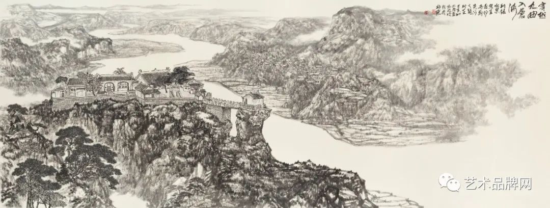 胸中有丘壑——观著名画家彭利铭气势磅礴的山水画