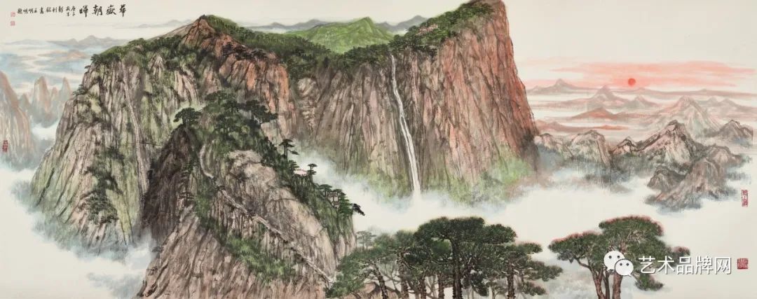 胸中有丘壑——观著名画家彭利铭气势磅礴的山水画