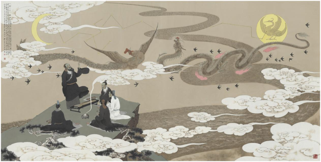 圣裔丹青，著名画家孔维克画作《一山一水一圣人》数字藏品今日公开发售，限2000份