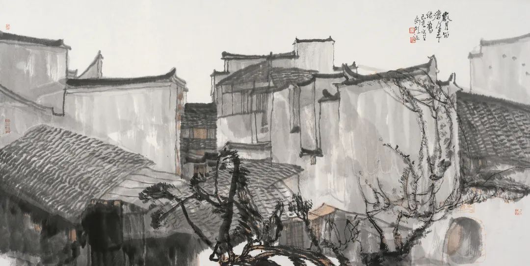 ​我的家乡我的魂，著名画家左剑虹参展“故乡情——漓江画派2022年山水画专题系列展”