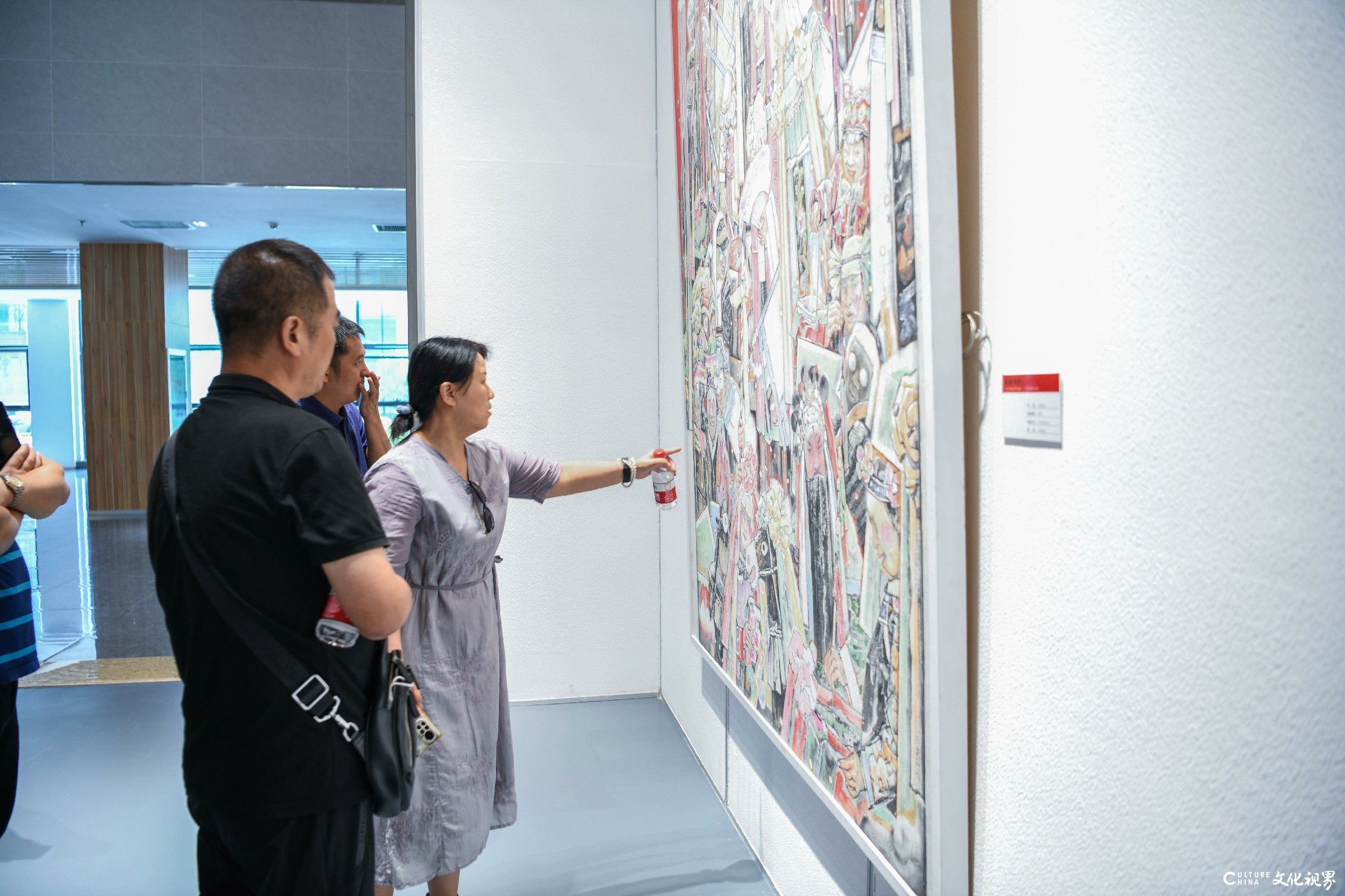 “永远的沂蒙——山东省画院系统迎接二十大中国画作品展”今日上午在济南盛大开幕