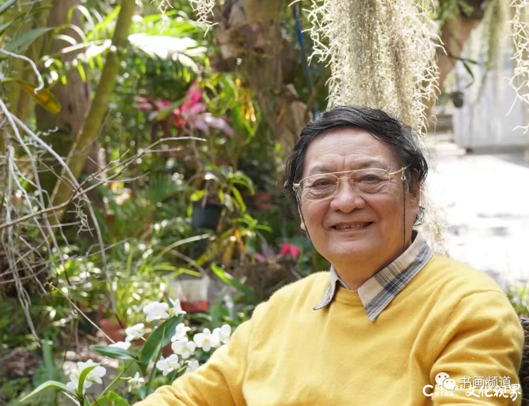 著名画家郭怡孮创作《太平山下  紫荆花发》贺香港回归25周年，并追忆当年回归画展盛况